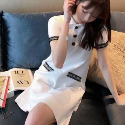 [패션플러스][모노무드]모노무드 은플레이스 DO6607 소매포인트 원피스 카라(668313_WD58C40)