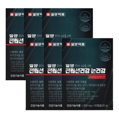 [패션플러스][일양약품]일양약품 일양 전립선건강 눈건강 파워솔루션 1000mgX30캡슐X6박스_23890149_672083(672083_23890149_672083)