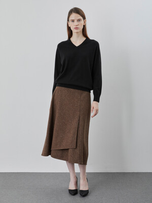 [패션플러스][데일리스트][세정_인디안여성복]베이직 브이넥 니트MDBBL4W9211_GN(673096_MDBBL4W9211)