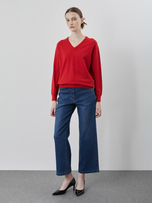 [패션플러스][데일리스트][세정_인디안여성복]베이직 브이넥 니트MDBBL4W92110_GN(673096_MDBBL4W92110)