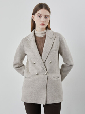 [패션플러스][데일리스트][세정 _인디안여성복]핸드 더블 테일러드 코트MDBEA4W9221_GN(673096_MDBEA4W9221)