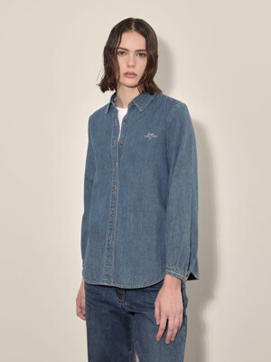 [패션플러스][데일리스트][세정_인디안여성복]베이직 데님 블라우스MDBNl4F72510_GN(673096_MDBNL4F72510)