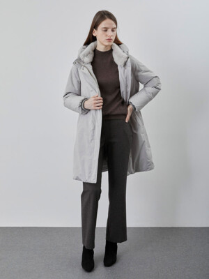 [패션플러스][데일리스트][세정_인디안여성복]밍크넥 구스 다운MDPKD4WA34101_GN(673096_MDPKD4WA34101)