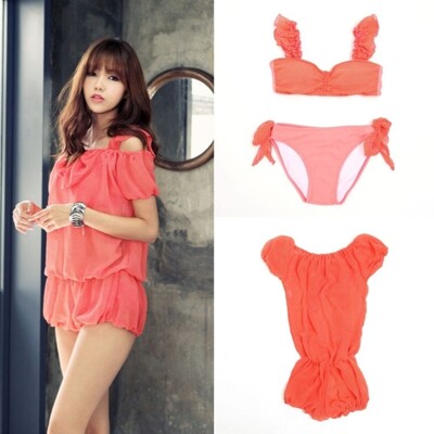 [패션플러스][알티피아]오렌지핑크 도트 비키니 (WE2CCBA)(673483_5451164)