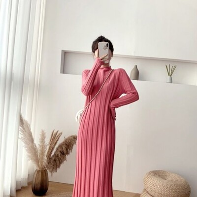 [패션플러스][알티피아]빅골지 아이보리 빅골지니트원피스 핑크 니트원피스 (WD8CBA3)(673483_8482174)