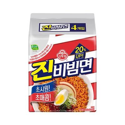 [(주)글로리마켓][패션플러스][오뚜기]봉지라면 오뚜기 진비빔면 156g 32개 (33266218)(680203_33266218)