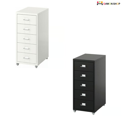 [패션플러스][이케아]이케아 NEW HELMER 철제 5단 서랍장 (28x65cm)(680644_8759922)