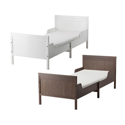 [패션플러스][이케아]SUNDVIK 순드비크 길이조절침대+갈빗살 프레임 세트 80x200cm/싱글침대(680750_3988484)