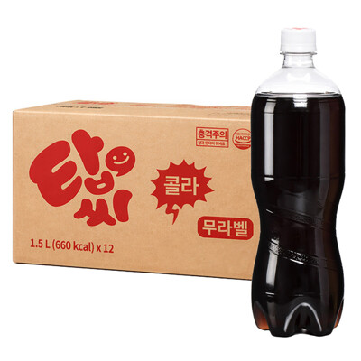 [패션플러스][온종일화롯불]일화 탑씨 콜라 무라벨 1.5L x 12PET(682736_9504912)