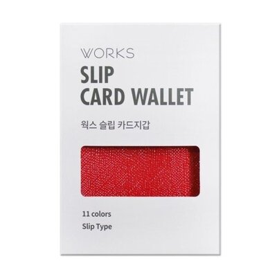 [패션플러스][SK스토아_기타]한국폼텍 카드슬롯 소가죽 지갑 심플한 레드_684406(684406_68104070_684406)
