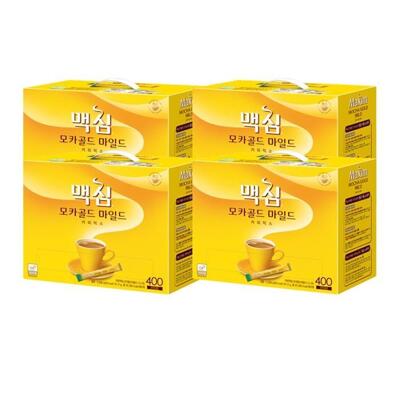 [셀러허브관계사][패션플러스][동서식품]동서식품 맥심 모카골드 마일드 커피믹스 400개입 4개 (9966025)(685422_9966025)