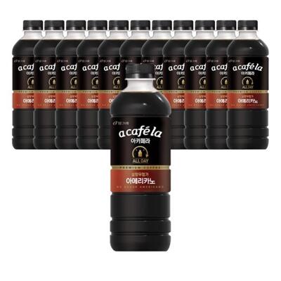 [패션플러스][빙그레]빙그레 아카페라 올데이 아메리카노 1000ml 12개 (9966332)(685449_9966332)
