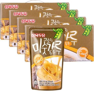 [셀러허브관계사][패션플러스][삼육두유]삼육두유 고소한 미숫가루 두유 파우치 190ml 60개 (9967391)(685453_9967391)