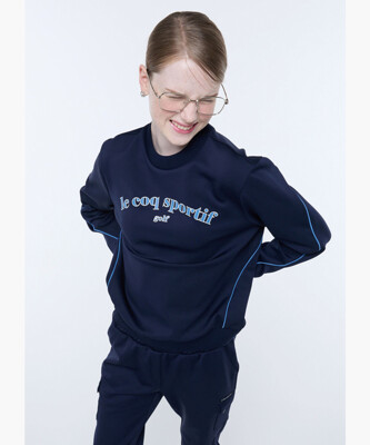 [패션플러스][르꼬끄골프][르꼬끄골프 공식] [온라인 전용] 여성 저지 스웻셔츠_NAVY (GQ322LRL97)(685784_5017733444)