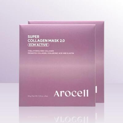 [패션플러스][아로셀]아로셀 슈퍼 콜라겐 마스크 2.0 ECM ACTIVE 4매 x 2박스 / iuy (49811970)(700208_49811970)