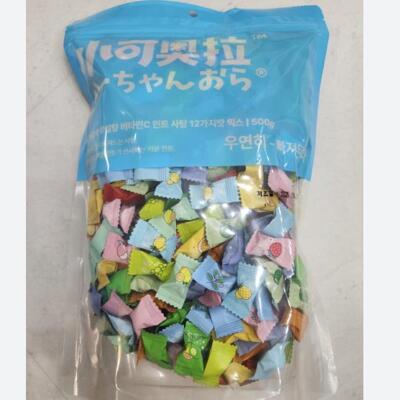 [패션플러스][정품]샤오커오라 무설탕 비타민씨 박하 민트향 개별포장 입가심 과일 종합 사탕 캔디 12가지맛 믹스 (43390283)(705818_43390283)