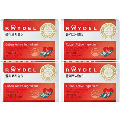 [패션플러스][건강식품]쿠바산 레이델 폴리코사놀5 200mg 30정 4박스 (11399009)(706564_11399009)
