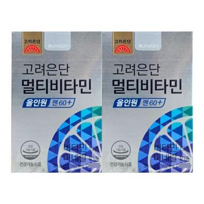 [패션플러스][디와이글로벌]고려은단 멀티비타민 올인원 맨 60+ 1560 mg X 30정 / 2개 / DY (50843369)(707455_50843369)