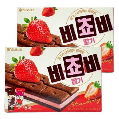 [패션플러스][오리온제과]오리온 비쵸비 딸기 125g 2개 (48728142)(710056_48728142)