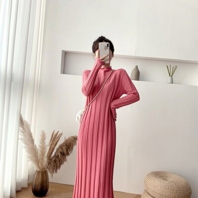 [패션플러스][기타]빅골지 아이보리 빅골지니트원피스 핑크 니트원피스 (KYR-WD8CBA3)_713436(713436_59188104_713436)