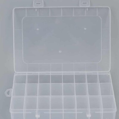 [패션플러스][기타]24칸 고정식 다용도 수납케이스 악세사리수납함 악세서리케이스 (KYR-WFK5IUF)_713442(713442_58998702_713442)