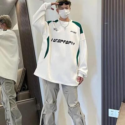 [패션플러스][주식회사 브이와이][JHQS8XIK_4B]레터링 배색 프리스타일티셔츠 프린팅 티셔츠 (27062590A)(715668_27062590A)