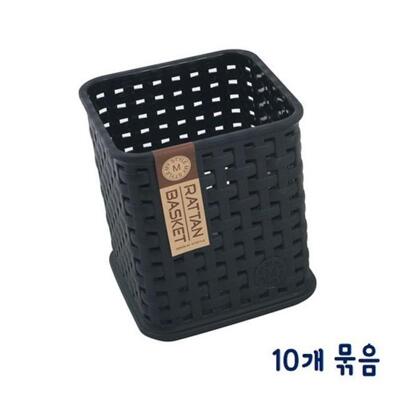 [패션플러스][주식회사 브이와이][JH1NQT7V_52CR]정사각 바스켓-블랙 10p(W10xH11.5cm) (31392323A)(715668_31392323A)