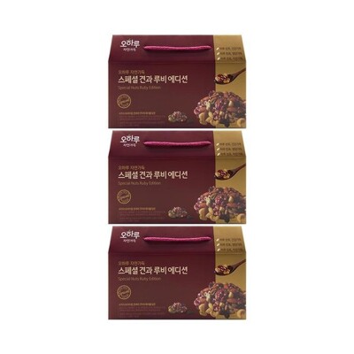 [패션플러스][케이티알파쇼핑]49914605-오하루 자연가득 스페셜 견과 루비에디션 20g x 20개입 x 3박스(716552_9330983)