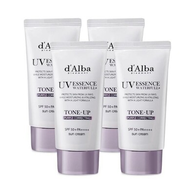 [패션플러스][케이티알파쇼핑]달바 워터풀 톤업 퍼플 코렉팅 선크림 50ml(SPF50+) 4개 Ss(716576_7760669)