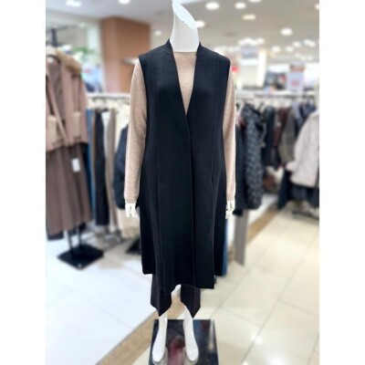 [패션플러스][케이티알파쇼핑]소고 세이브존01 울  노 카라 롱 베스트 TI4VA50(717523_6661851)