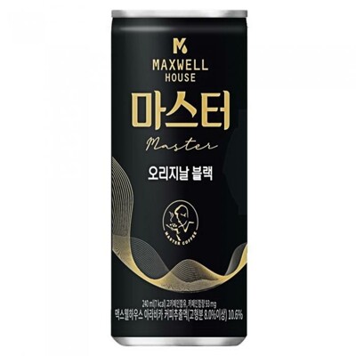[패션플러스][케이티알파쇼핑]맥스웰하우스 마스터 오리지날 블랙 240ml x 30캔(717664_4551435)