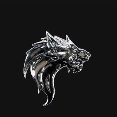 [패션플러스][땡꼬닷컴]오토바이 엠블럼 스티커 자동차 데코 튜닝 늑대 크롬 (38128456)(724810_38128456)