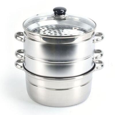 [패션플러스][땡꼬닷컴]스텐 찜솥 세트 찜냄비 찜통 채반 만두 찜기 물솥 대 (38128604)(724810_38128604)