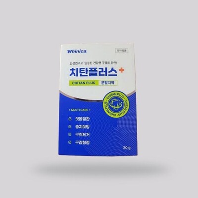 [패션플러스][케이티알파쇼핑]한국시덴타제약 화이니카 치탄플러스 분말치약 20g 1박스(725197_8528932)