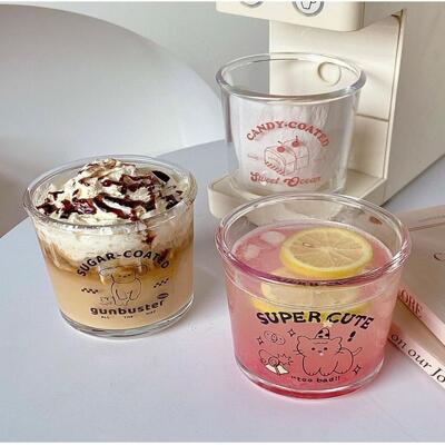 [패션플러스][제이씨비투비]체리케이크 유리컵 달려라강아지 슈퍼큐티고양이 강화유리컵 (18627322)(731114_18627322)