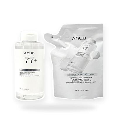 [패션플러스][아누아]아누아 어성초 77 히알루론 수분 진정 토너 350ml+350ml 리필 기획(AD) (52597669)(731865_52597669)