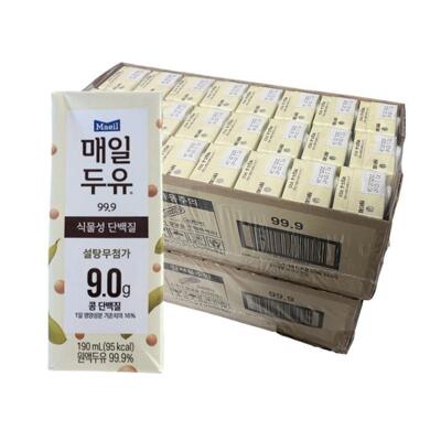 [패션플러스][매일유업]매일두유 99.9 식물성 단백질 190ml 48개 (47224351)(733271_47224351)
