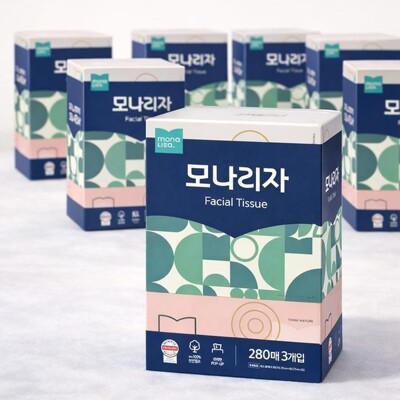 [패션플러스][케이티알파쇼핑]모나리자 미용티슈 280매 3입 8개 총24개 각티슈 피부저자극(733591_8740466)