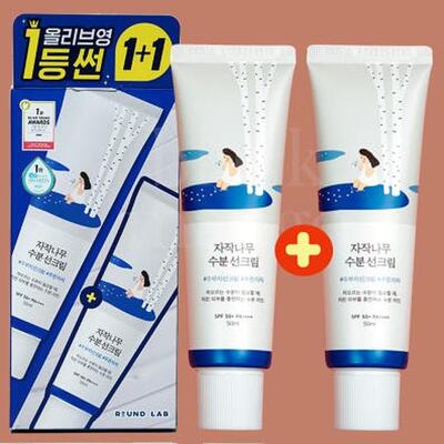 [패션플러스][라운드랩]라운드랩 자작나무 수분 선크림 50ml+50ml 더블기획 썬크림추천 올리브영 자외선차단제 x3SET(LC) (51625961)(734308_51625961)