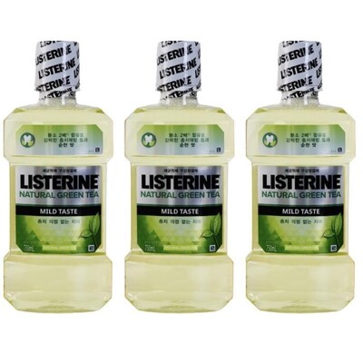 [패션플러스][케이티알파쇼핑]내츄럴 그린티 리스테린 750ml x 3개(737979_10028266)