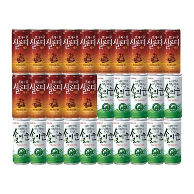 [패션플러스][케이티알파쇼핑]솔의눈 240ml 15캔 + 실론티 240ml 15캔 / 총 30캔.(743093_3510179)