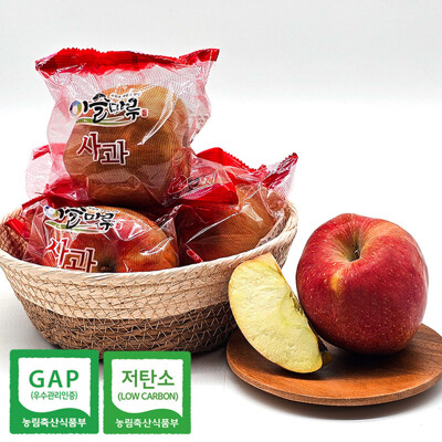 [패션플러스][푸른들][푸른들] 경북 세척 사과 홍로 자홍 중과 3kg / 13-14과(743300_10885762)
