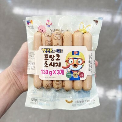 [패션플러스][케이티알파쇼핑]목우촌 뽀로로와 친구들 프랑크 소시지 130g x 3개 tx801341.(743316_6442313)