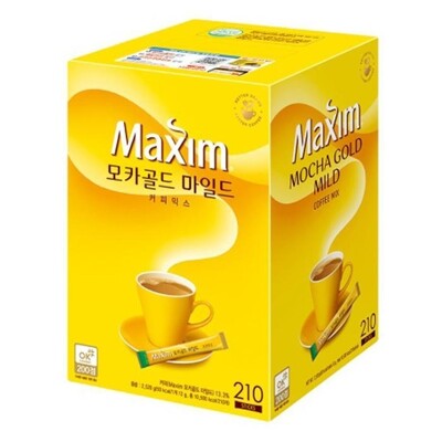 [패션플러스][케이티알파쇼핑]동서 맥심 모카골드 마일드 커피믹스 210개입 x 4.(743404_8693716)