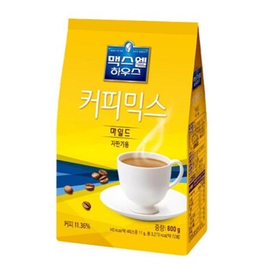 [패션플러스][케이티알파쇼핑][동서식품] 맥스웰하우스 마일드 자판기 커피믹스 800g 2봉.(743408_8998942)
