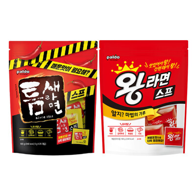 [패션플러스][팔도]틈새라면스프 100g(20개입) + 왕라면스프 100g(20개입).(743823_5284959)
