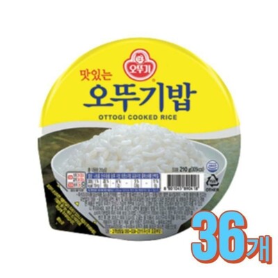 [패션플러스][케이티알파쇼핑][오뚜기] 맛있는 오뚜기밥 210g x 36개.(744372_3533706)