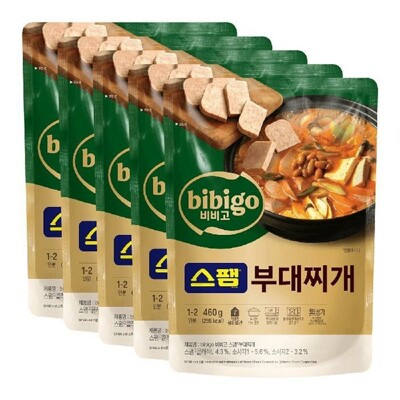 [패션플러스][케이티알파쇼핑][CJ] 코스트코 CJ 비비고 스팸 부대찌개 460g x 5.(744372_3536992)
