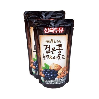 [패션플러스][케이티알파쇼핑][삼육식품] 삼육두유 검은콩 호두 아몬드 두유 파우치 190ml 45개.(744372_4901132)