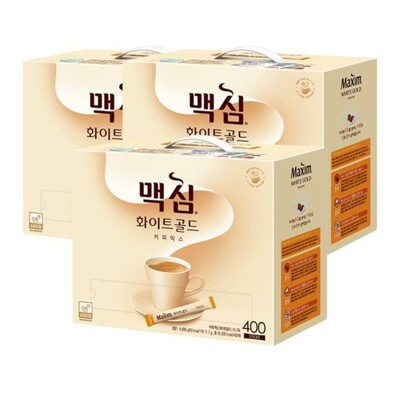 [패션플러스][케이티알파쇼핑]동서식품 맥심 화이트골드 믹스 400개입 3개_3515304.(765489_3515304)